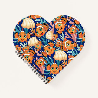 Clown fish Cartoon cute Family Underwater Notebook