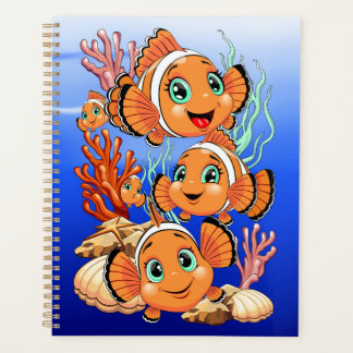 Clown fish Cartoon cute Family Underwater Planner