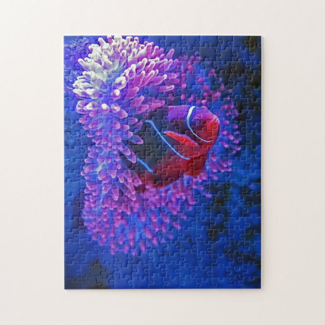 Clown Fish Coral Reef Sea Creatures Ocean Species Jigsaw Puzzle (Vertical)