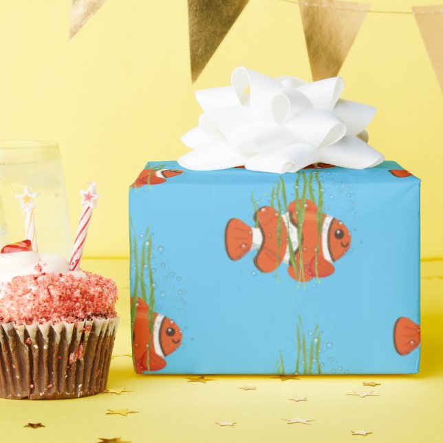 clown fish in seaweed wrapping paper (Birthday Party)