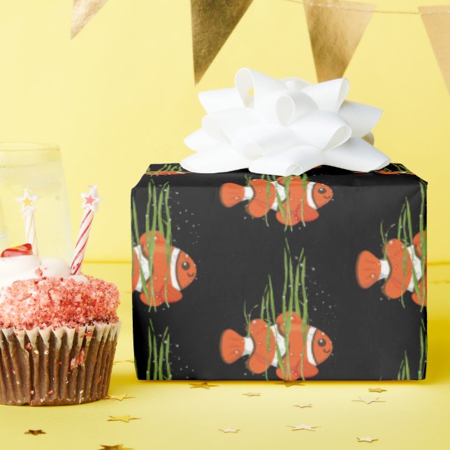 clown fish in seaweed wrapping paper (Birthday Party)