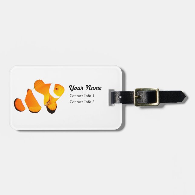 Clown Fish Luggage Tag (Front Horizontal)