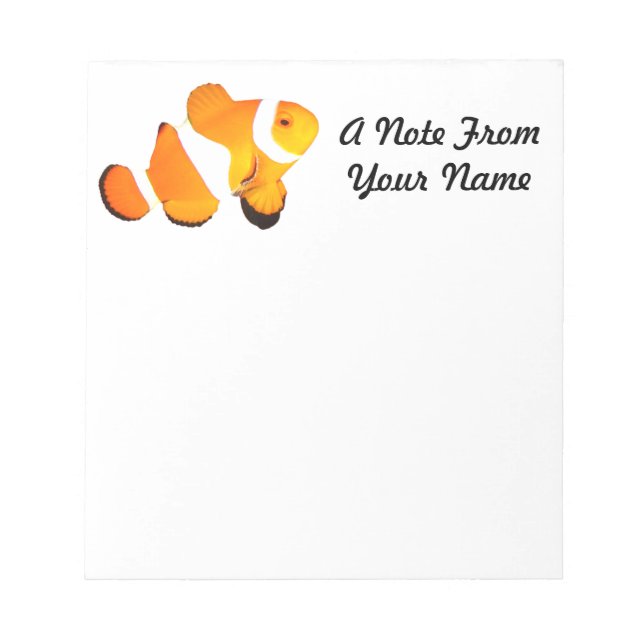 Clown Fish Notepad (Front)