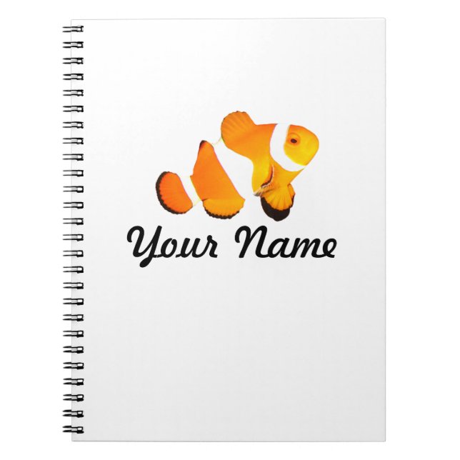 Clown Fish Personalised Notebook (Front)