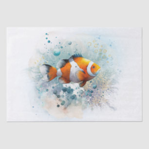 Clown Fish Watercolor Tissue Paper