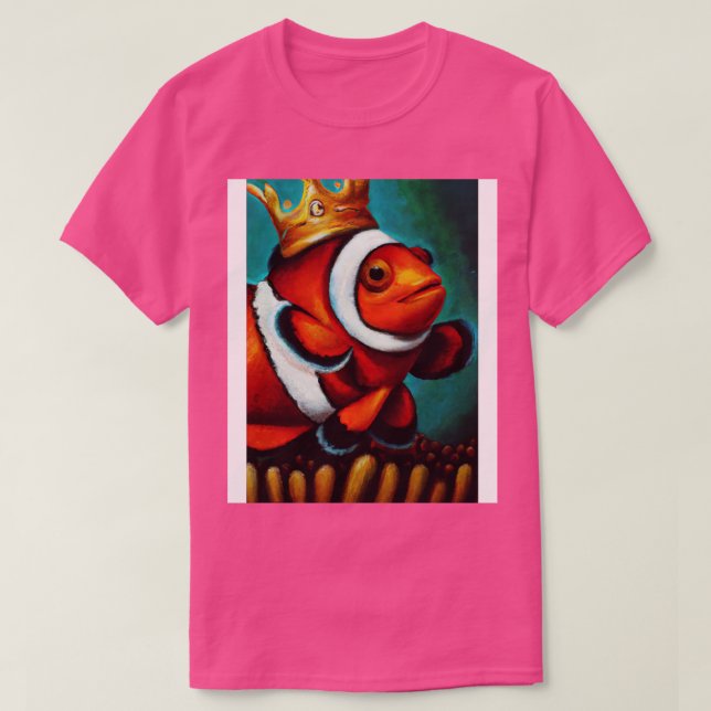 Clown fish with a Crown T-Shirt (Design Front)