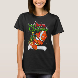 Clown Fish Xmas Decorations Santa Clown Fish Chr T-Shirt