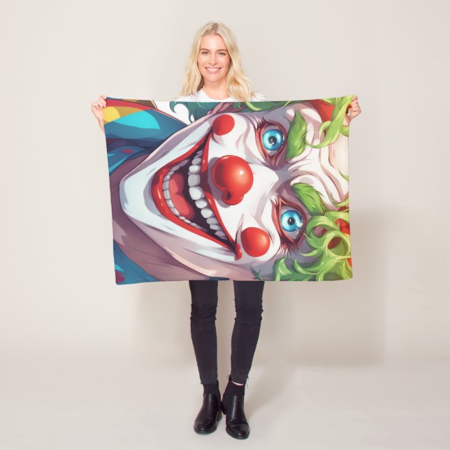 Clown Fleece Blanket, 30"x40" Blanket (In Situ)