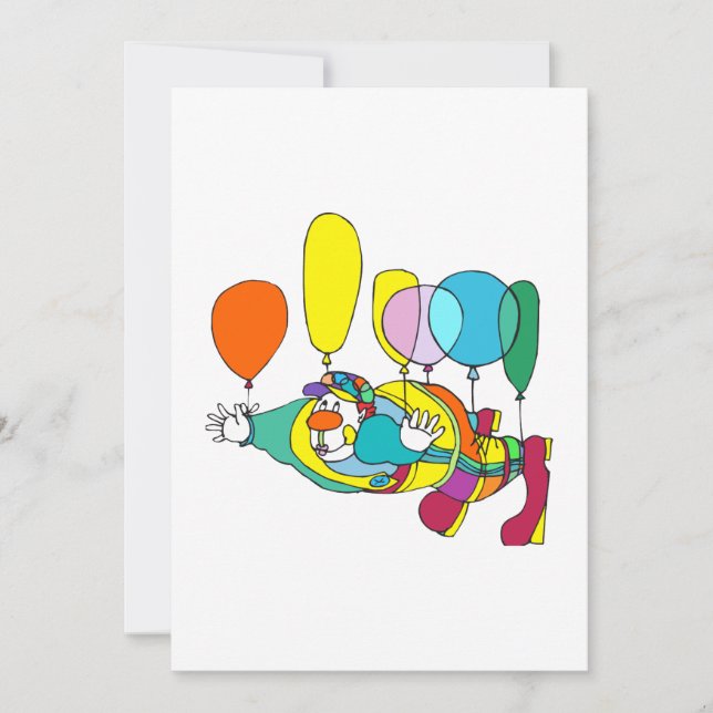 Clown flying by balloon (Front)