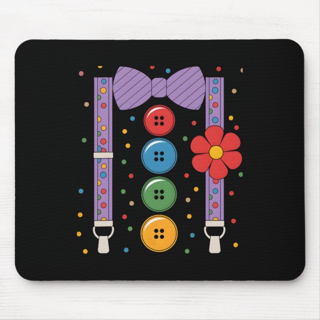 Clown Halloween Costume 1  Mouse Mat (Front)