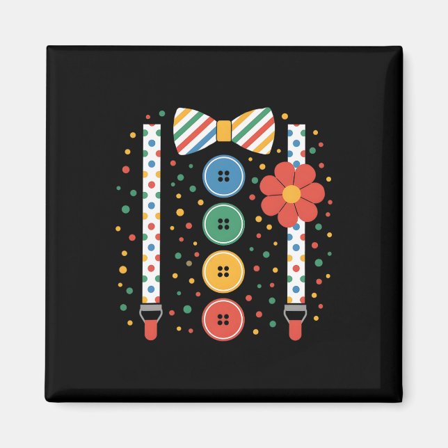 Clown Halloween Costume  Magnet (Front)