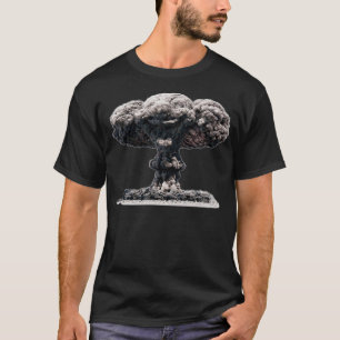 Clown Head Nuclear Mushroom Cloud T-Shirt