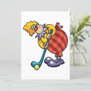 Clown Hockey Invitation