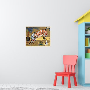 Clown Horse, fine art painting, Poster