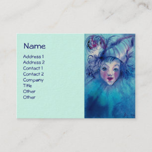CLOWN IN BLUE BUSINESS CARD