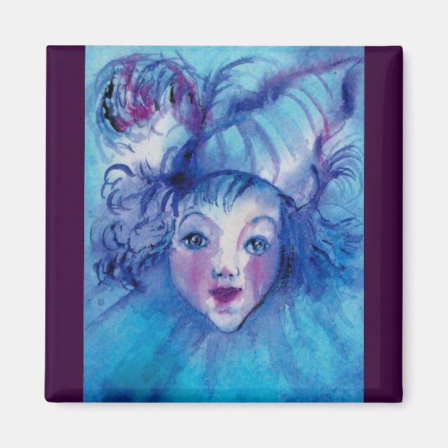 CLOWN IN BLUE MAGNET (Front)