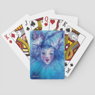 CLOWN IN BLUE PLAYING CARDS