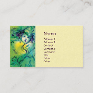 CLOWN IN GREEN BUSINESS CARD
