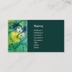 CLOWN IN GREEN BUSINESS CARD