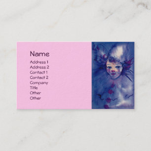 CLOWN IN PURPLE BUSINESS CARD