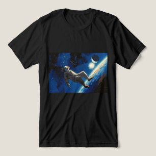 "Clown In Space" oil painting Tri-Blend Shirt