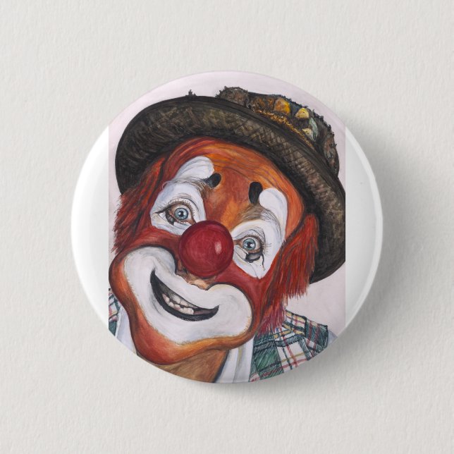 Clown Jonathan Freddies 6 Cm Round Badge (Front)