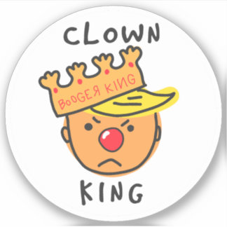 Clown King Vinyl Sticker