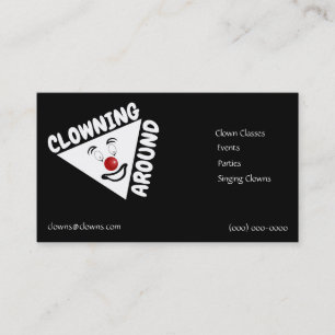 Clown Logos Entertainers Business Card