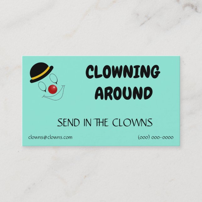 Clown Logos Templates Business Card (Front)