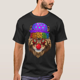 Clown Maine Coon Circus Carnival Costume Cat Theme T-Shirt