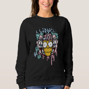 Clown Mask Dripping Retro Easter 5s Unisex Matchin Sweatshirt