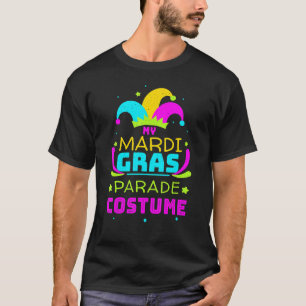 Clown Mask Masquerade Parade Jester Mardi Gras T-Shirt