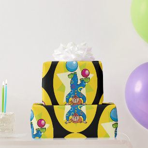 Clown On Its Head Wrapping Paper