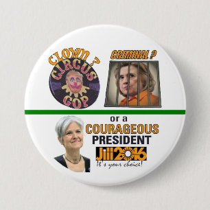 Clown? or Criminal? 7.5 Cm Round Badge