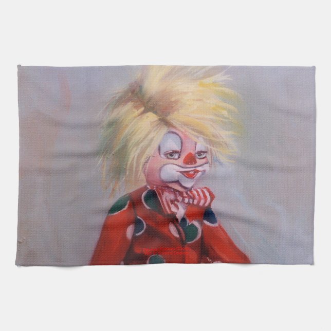 Clown/Pallaso/Clown Tea Towel (Horizontal)