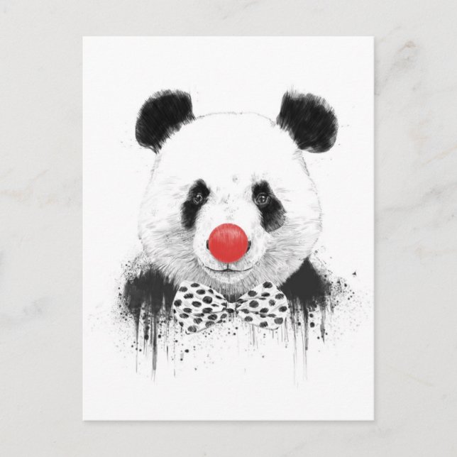 Clown panda postcard (Front)