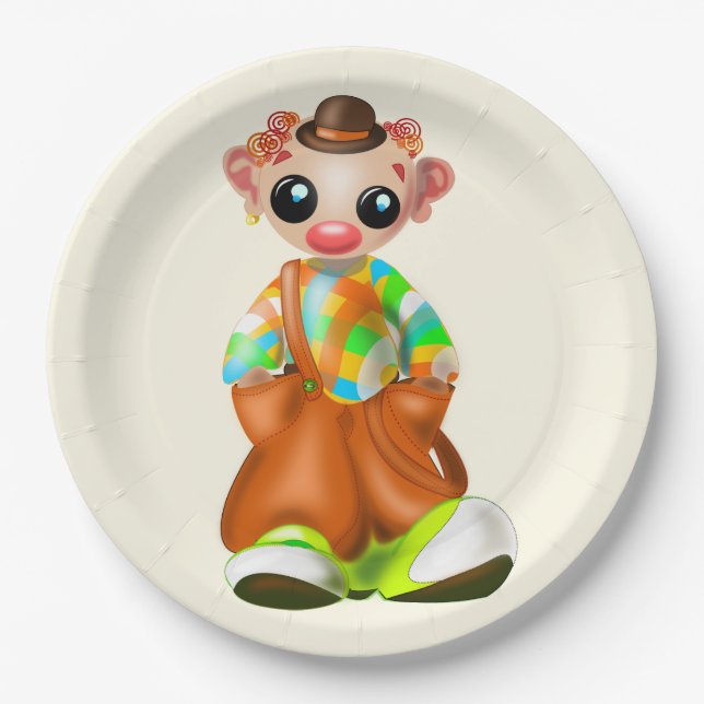 Clown Paper Plates (Front)