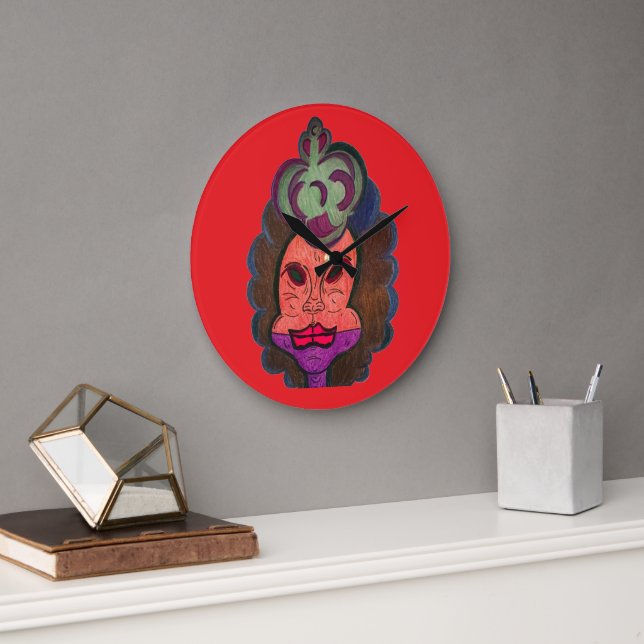 Clown Queen Large Clock (Office)