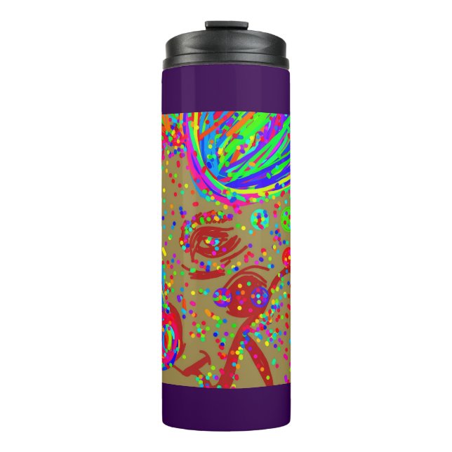 Clown Reindeer  Thermal Tumbler (Front)