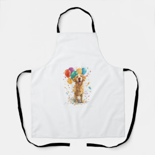 Clown Retriever – Circus Dog with Balloons Apron
