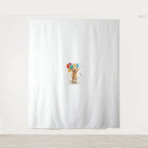 Clown Retriever – Circus Dog with Balloons Tapestry