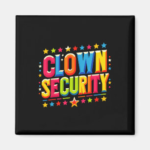 Clown Security Halloween Costume Magnet