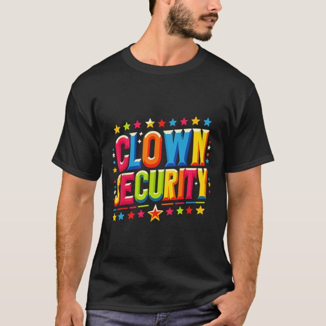 Clown Security Halloween Costume  T-Shirt (Front)