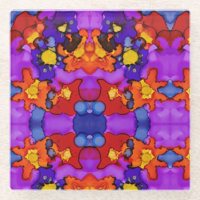 Clown Show Glass Coaster (Front)