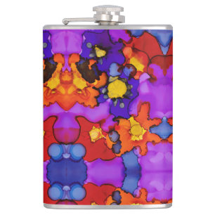 Clown Show Hip Flask