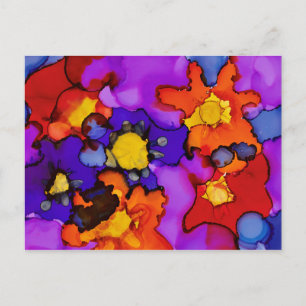 Clown Show Postcard