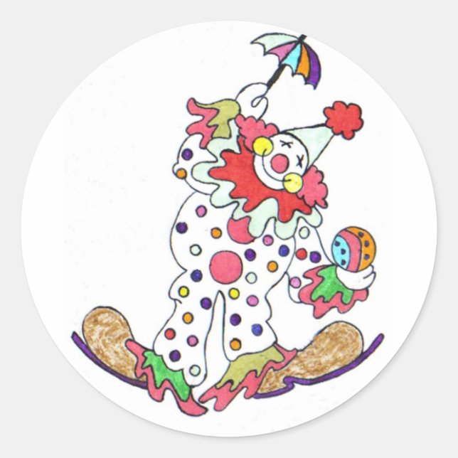 Clown Sitckers Classic Round Sticker (Front)