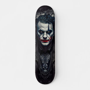 Clown Skating With Chilling Eyes Skateboard