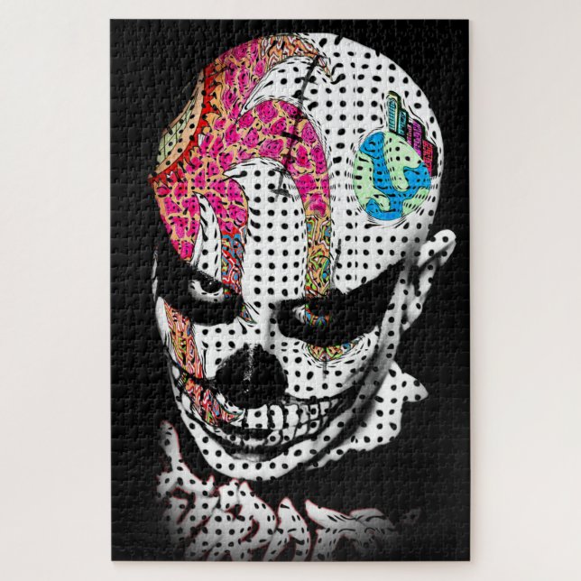 Clown Skull Jigsaw Puzzle (Vertical)