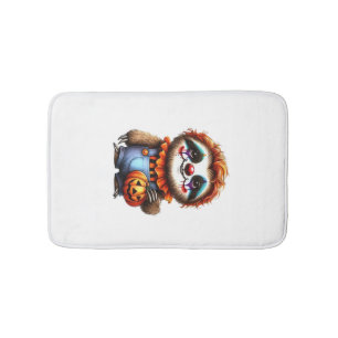 Clown Sloth Halloween Oversized T-Shirt Bath Mat